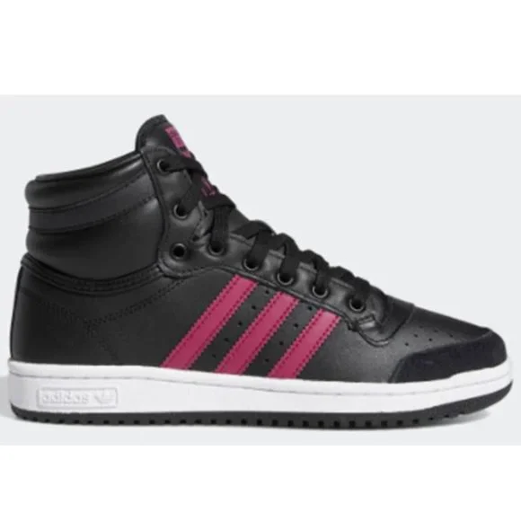 NEW Adidas Originals Women's Soft Leather Top Ten Hi Shoes - Picture 3 of 5